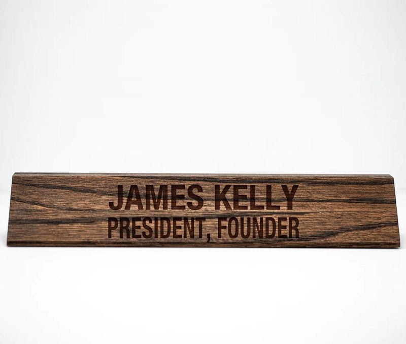 Personalized Desk Name Plate -