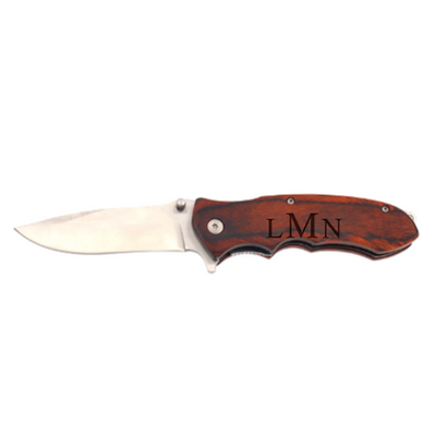 Personalized Elk Ridge Pakkawood Handle Stainless Steel Knife -