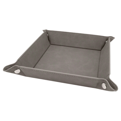 Personalized Gray Snap Up Tray -