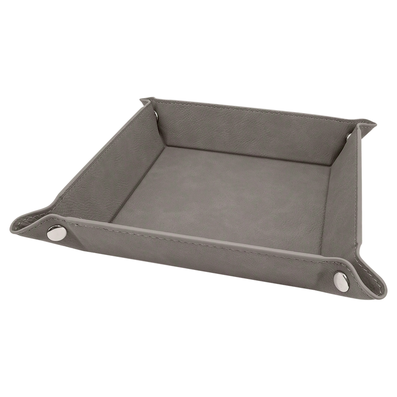Personalized Gray Snap Up Tray -
