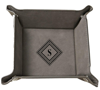 Personalized Gray Snap Up Tray -