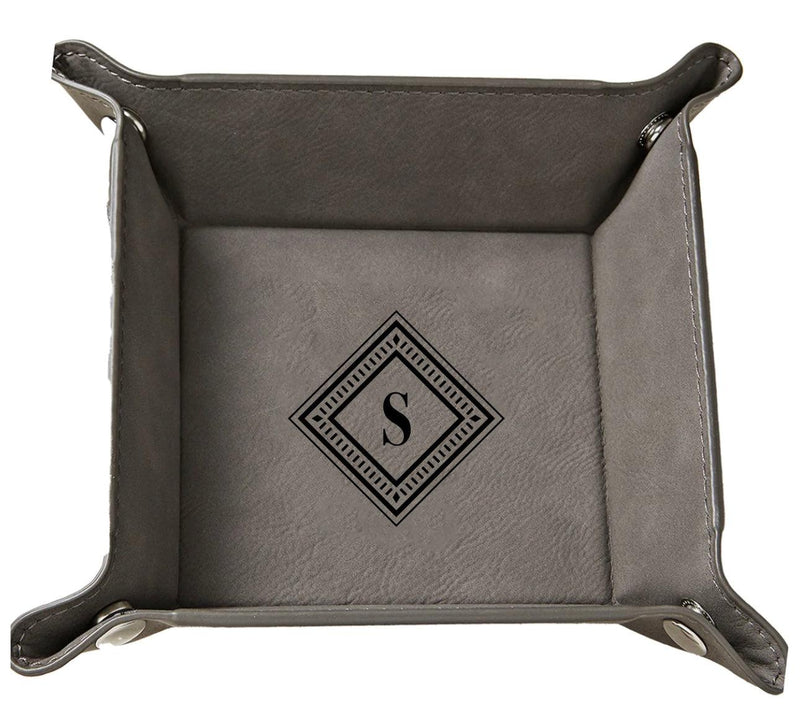 Personalized Gray Snap Up Tray -