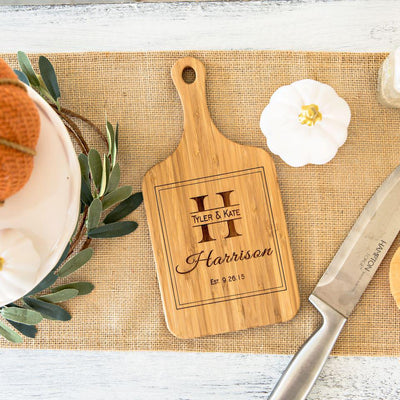 Personalized Handled Bamboo Cutting Boards -  - Qualtry