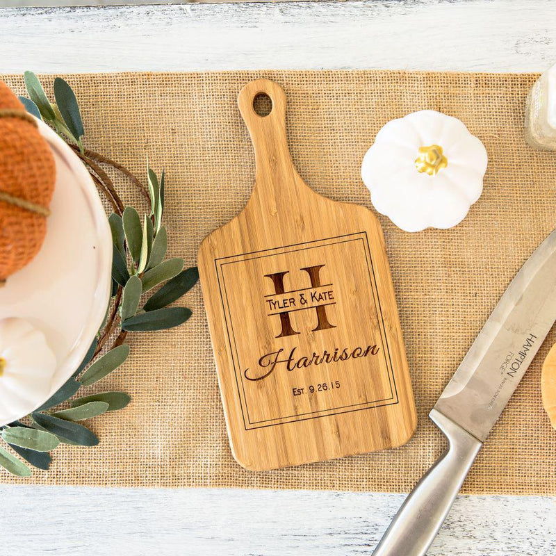 Personalized Handled Bamboo Cutting Boards -  - Completeful