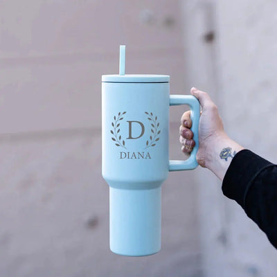 Personalized 40oz Tumbler with Handle -