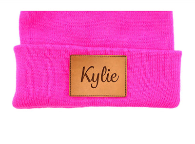 Personalized Kids Knit Beanies -