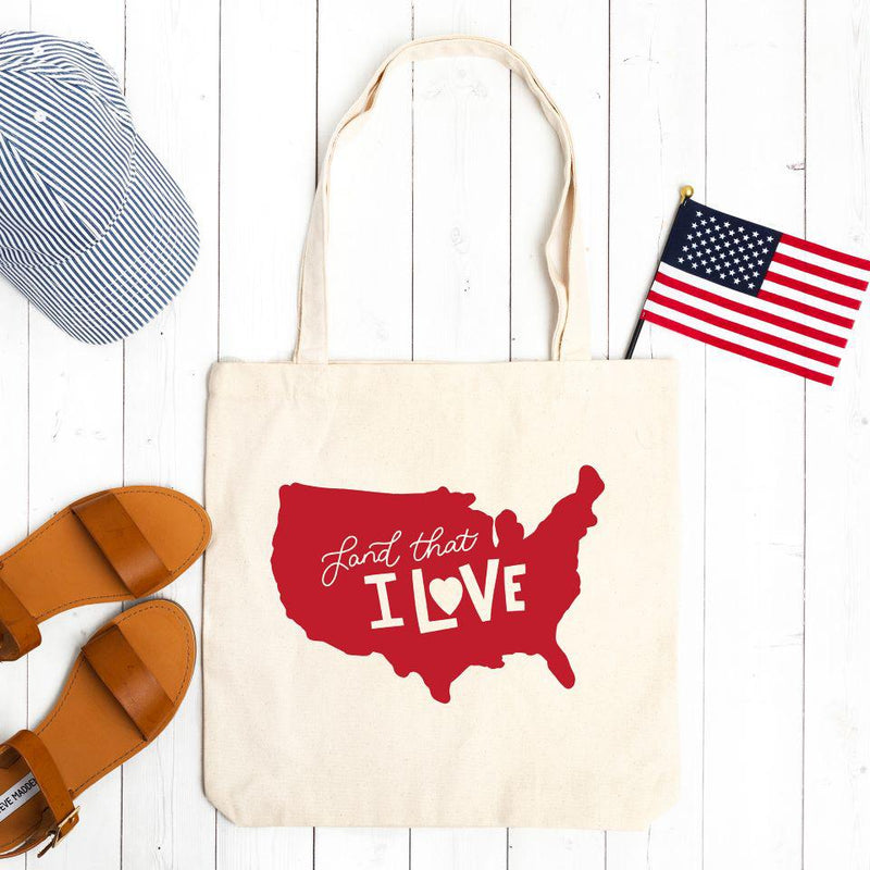Personalized Patriotic Tote Bags -  - Qualtry