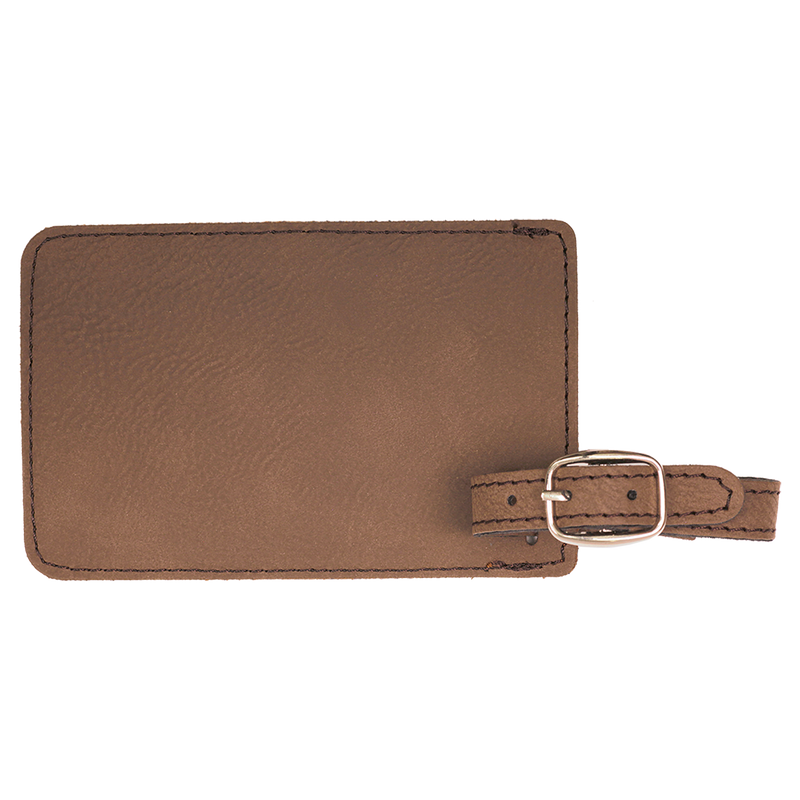 Personalized Luggage Name Tags - Dark Brown
