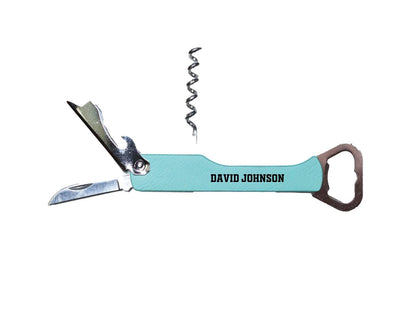 Personalized Leather Wine Bottle Openers -  - Completeful