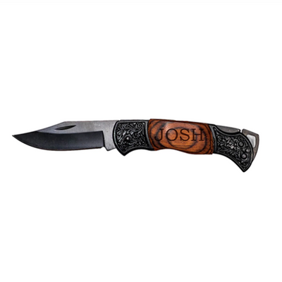 Personalized Small Pakkawood Handle Knife -