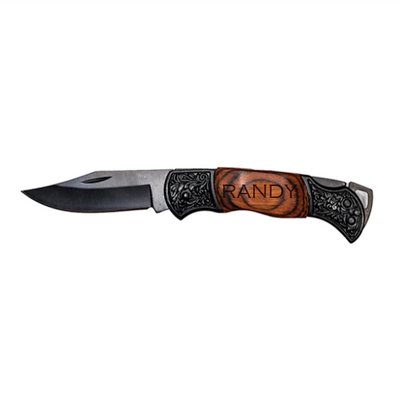Personalized Small Pakkawood Handle Knife -