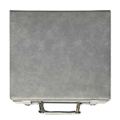 Personalized Gray 100-Chip Poker Set -