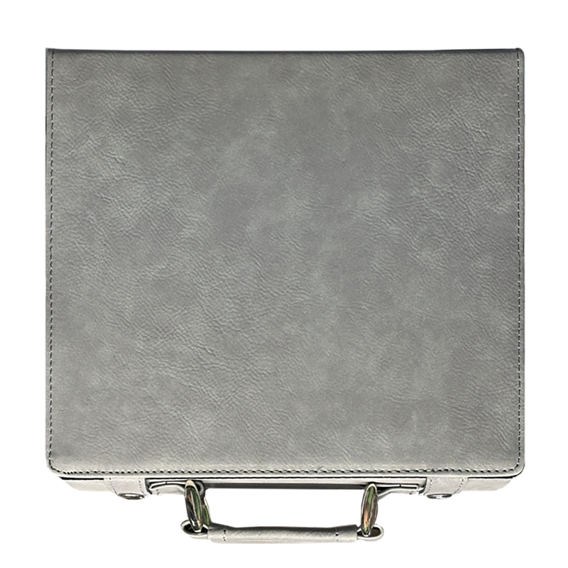 Personalized Gray 100-Chip Poker Set -