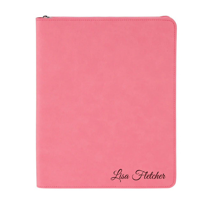 Personalized Pink Portfolio -