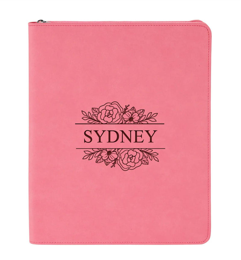Personalized Pink Portfolio -