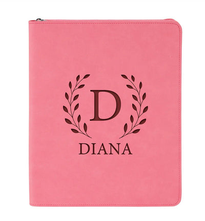 Personalized Pink Portfolio -