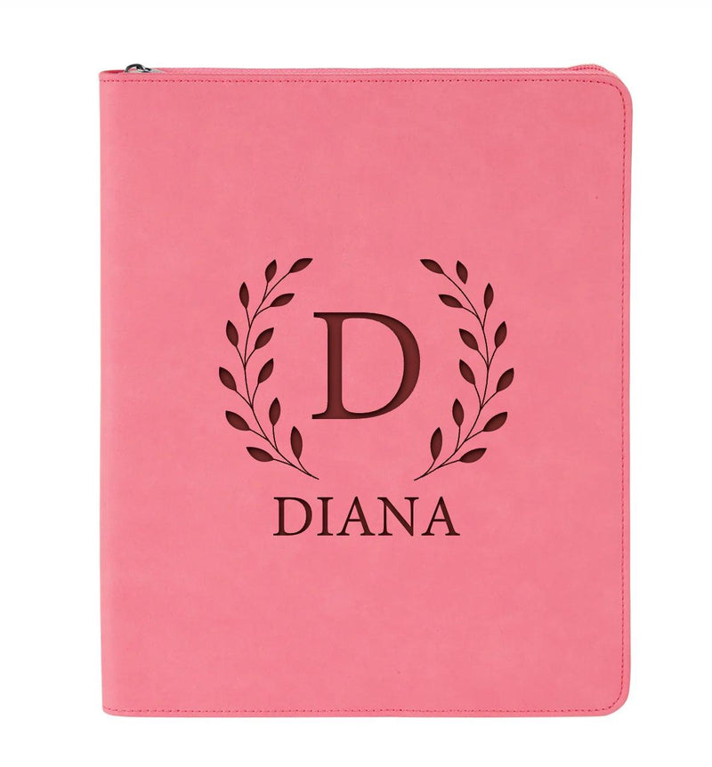 Personalized Pink Portfolio -