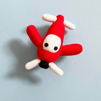 Baby Airplane Toy - Organic Rattle -