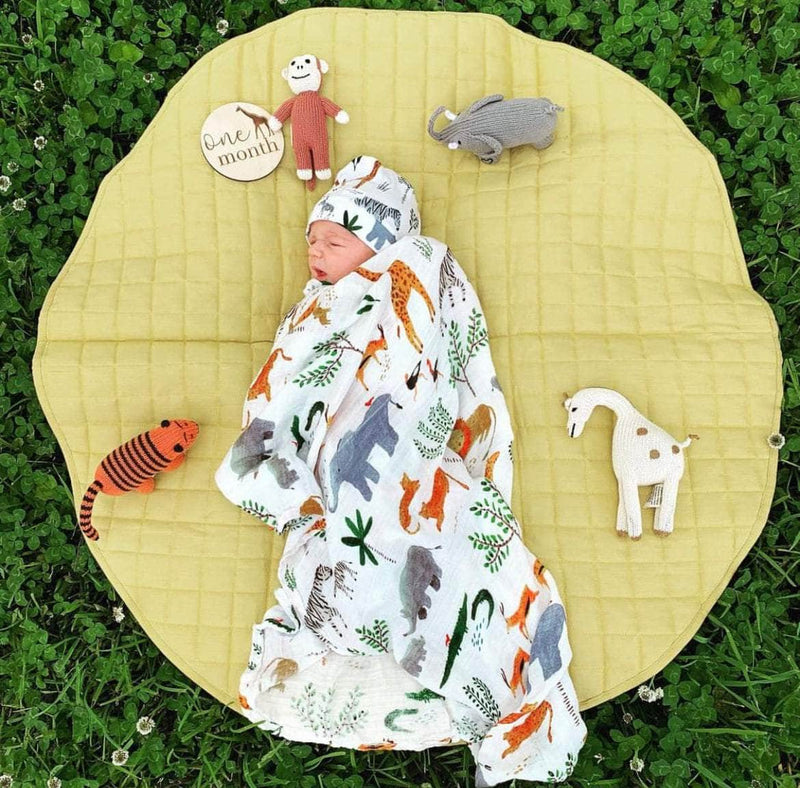 Giraffe Baby Toy - Organic Newborn Rattle -  - Estella