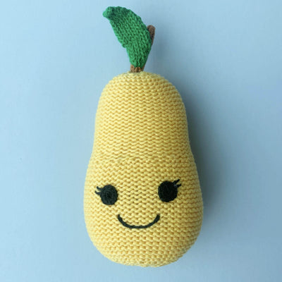 Organic Baby Toys, Food Rattle | Pear -