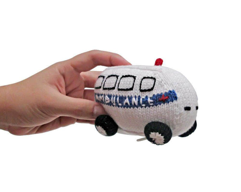 Organic Baby Toys - Newborn Rattles | Ambulance -  - Estella