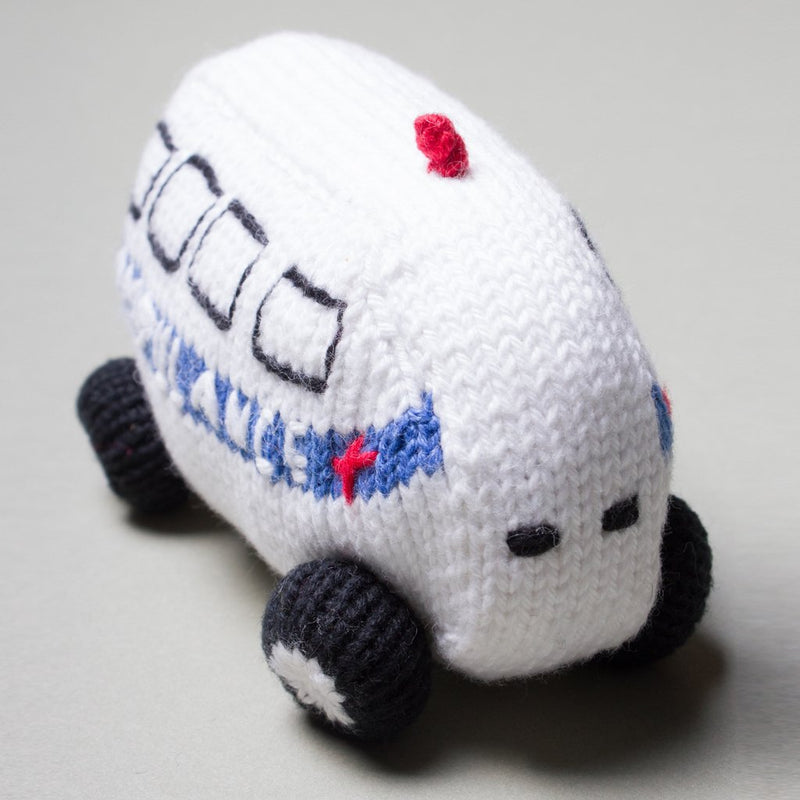 Organic Baby Toys - Newborn Rattles | Ambulance -  - Estella