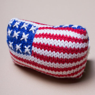 Organic Baby Toys - Newborn Rattles | American Flag -  - Estella
