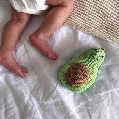 Organic Baby Toys - Newborn Rattles | Avocado -  - Estella