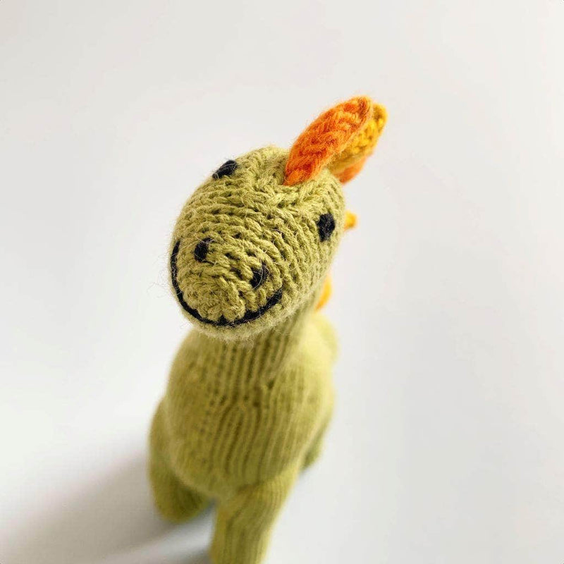 Organic Baby Toys, Newborn Rattles | Dinosaurs, Brachiosaurus -  - Estella