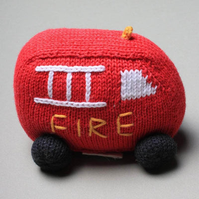 Organic Baby Toys - Newborn Rattles | Fire Truck -