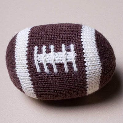 Organic Baby Toys - Newborn Rattles | Football -  - Estella