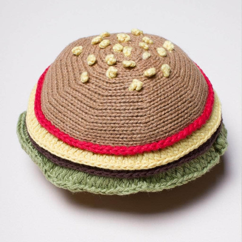 Organic Baby Toys - Newborn Rattles | Hamburger -