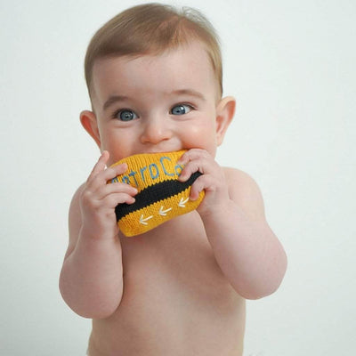 Organic Baby Toys - Newborn Rattles | New York Metro or Subway Card -  - Estella