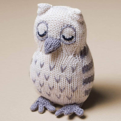 Organic Baby Toys - Newborn Rattles | Owl -