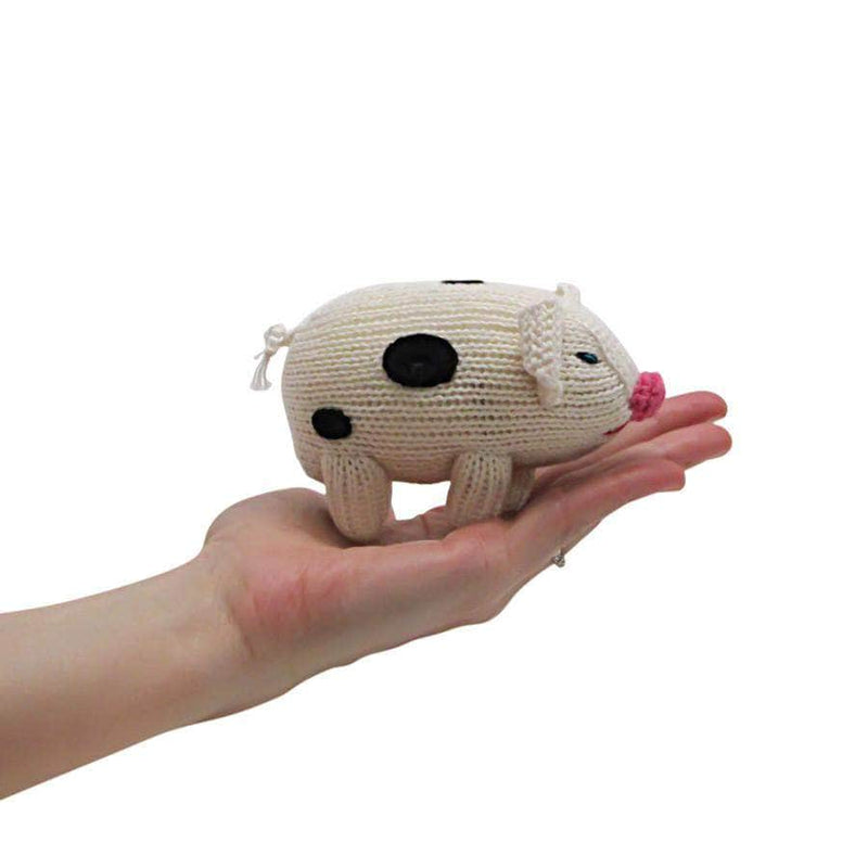 Organic Baby Toys - Newborn Rattles | Pig -