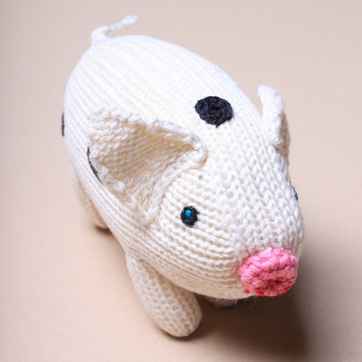Organic Baby Toys - Newborn Rattles | Pig -  - Estella