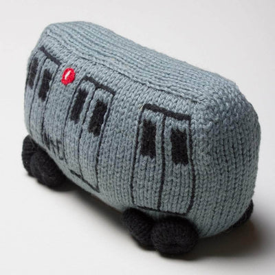 Organic Baby Toys - Newborn Rattles | Subway Train Car -  - Estella