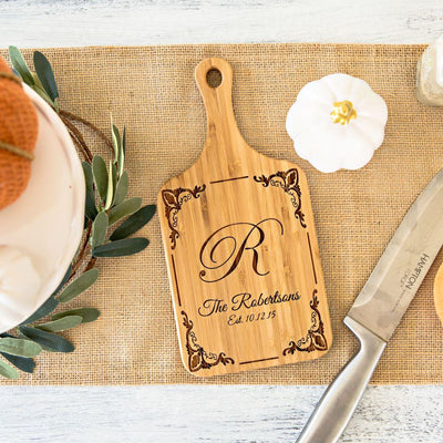 Personalized Handled Bamboo Cutting Boards -  - Completeful