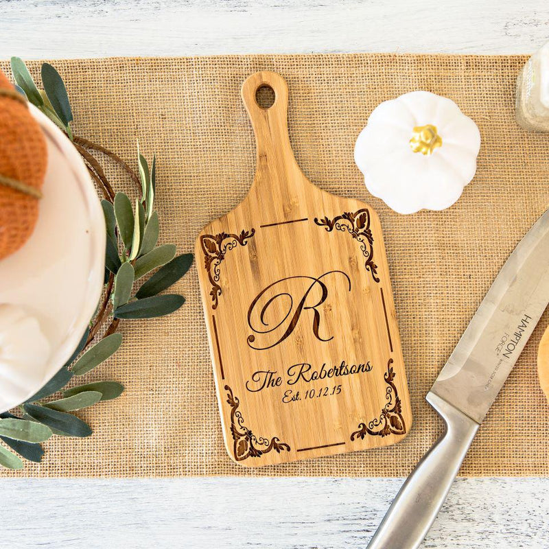 Personalized Handled Bamboo Cutting Boards -  - Qualtry