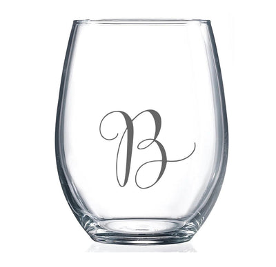 Personalized Stemless Wine Glass -
