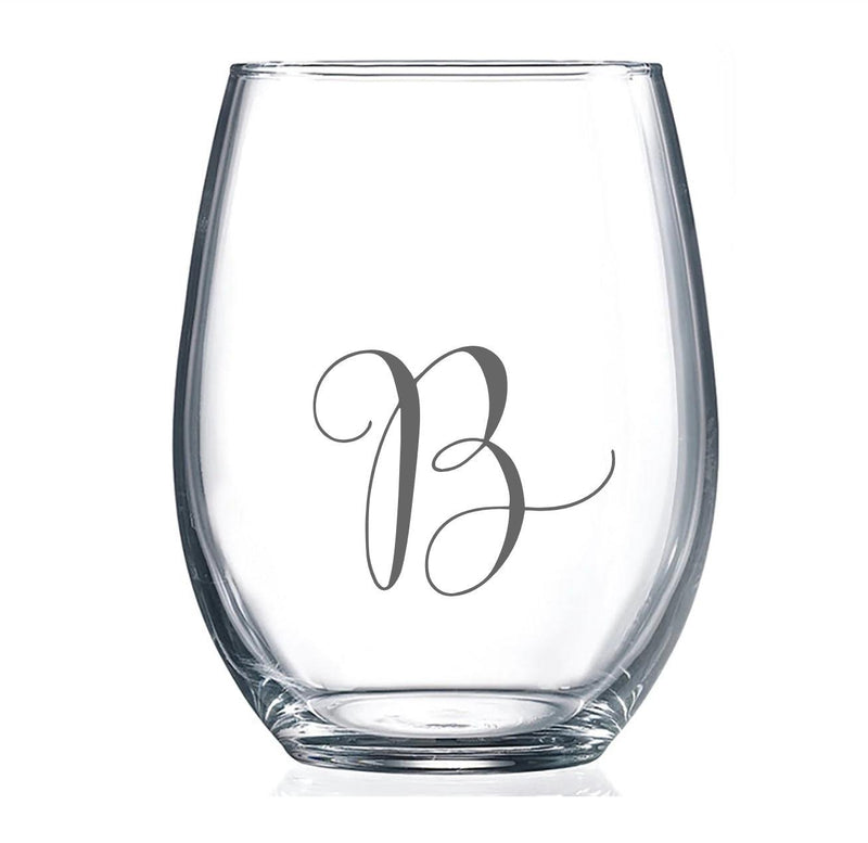 Personalized Stemless Wine Glass -