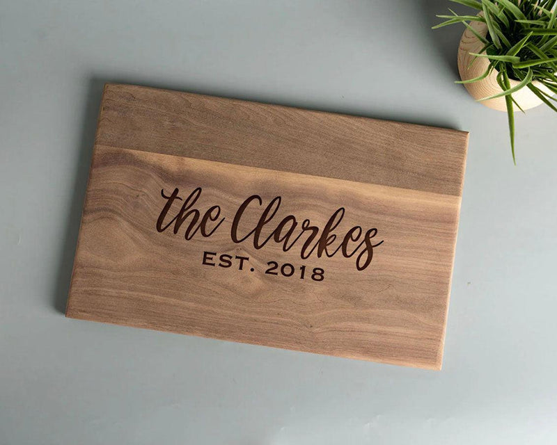 Personalized Walnut Cutting Board 11x17 -