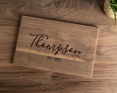 Personalized Walnut Cutting Board 11x17 -