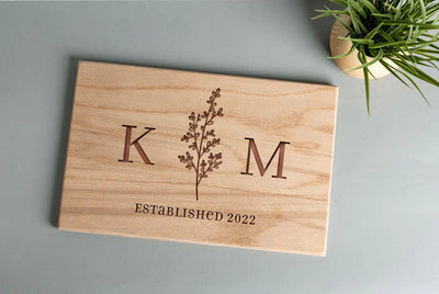 Personalized Redwood Cutting Board 11x17 -