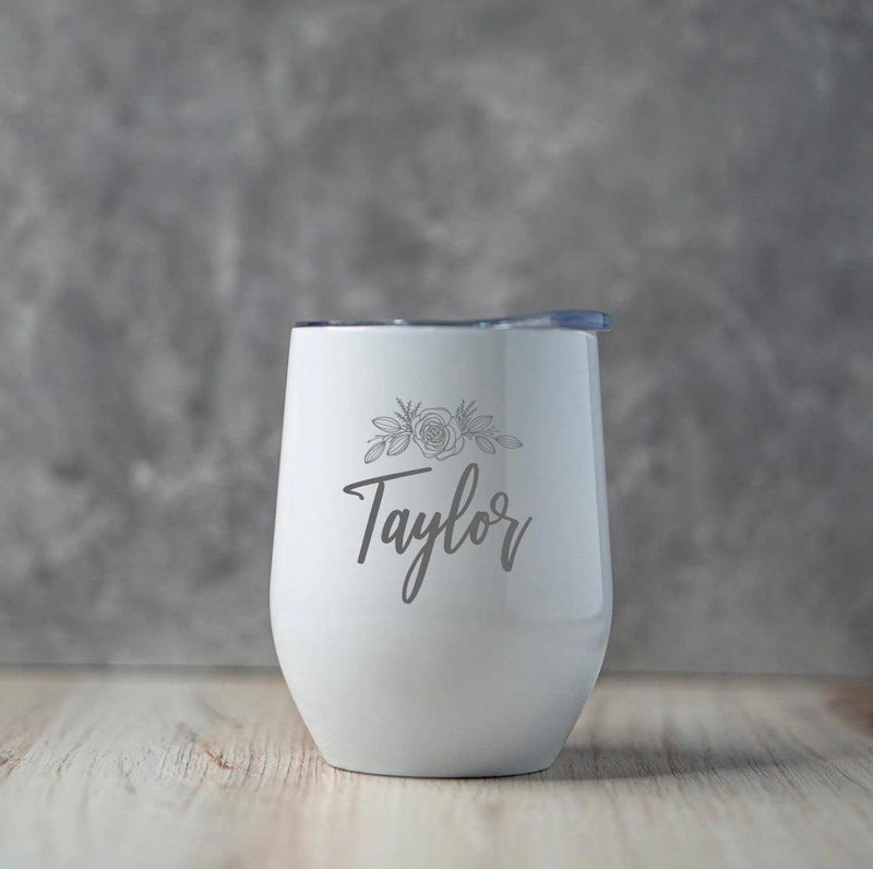 Personalized Wine Tumbler 12 oz -