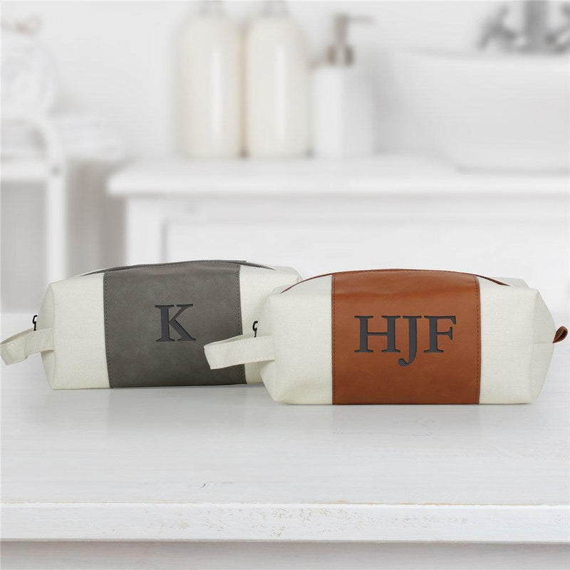 Personalized Vegan Leather Toiletry Bags -