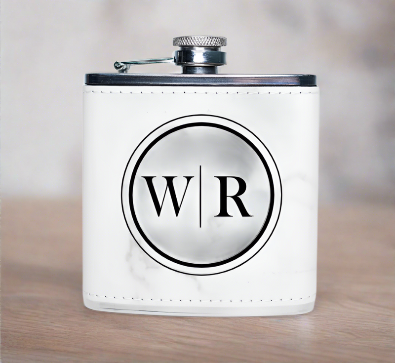 Personalized Leather-Wrapped Flasks for Her -  - Completeful