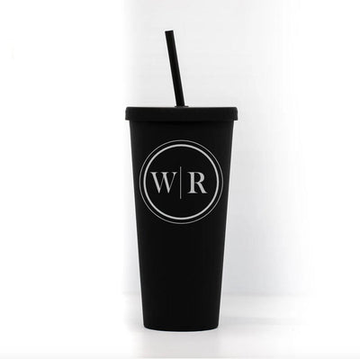 Personalized 24oz. Matte Black Acrylic Tumbler -