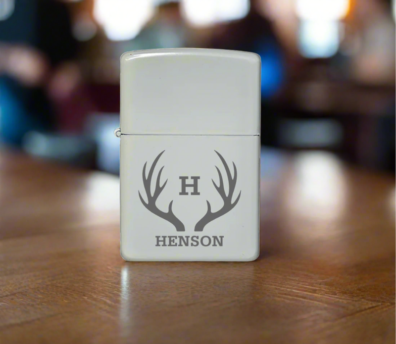 Personalized White Lighter -