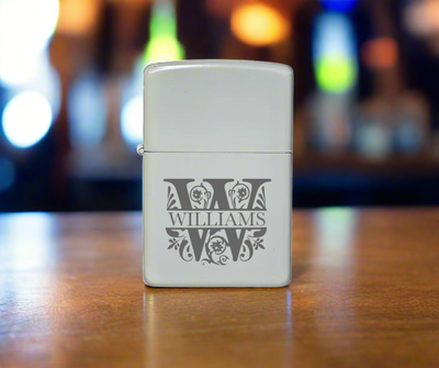 Personalized White Lighter -